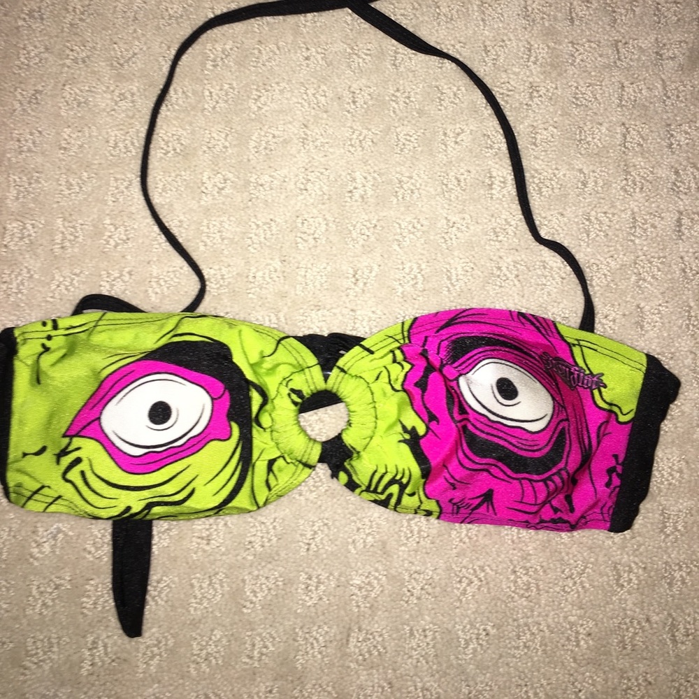 Woman’s iron fist bikini top